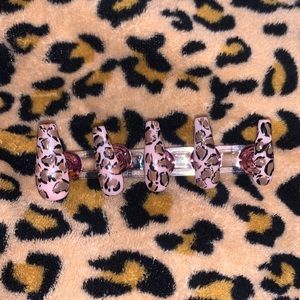Cheetah print press on nails (10 pcs)
